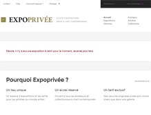 Tablet Screenshot of expoprivee.com